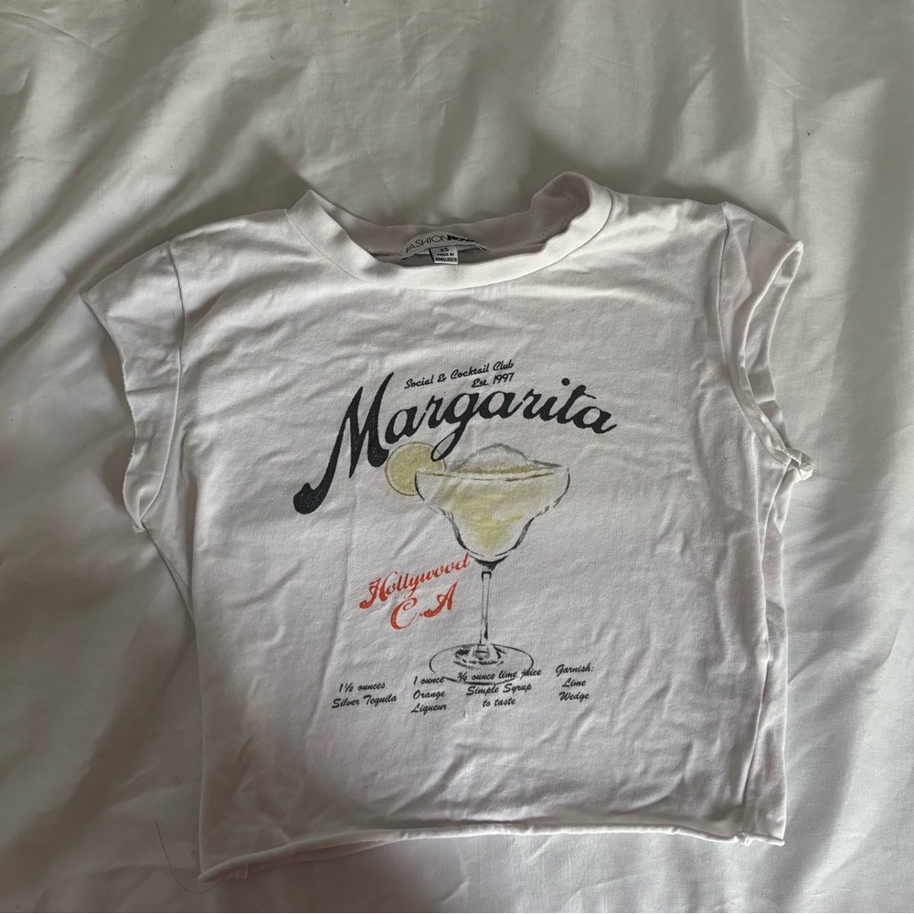 White Margarita Baby Graphic Tee